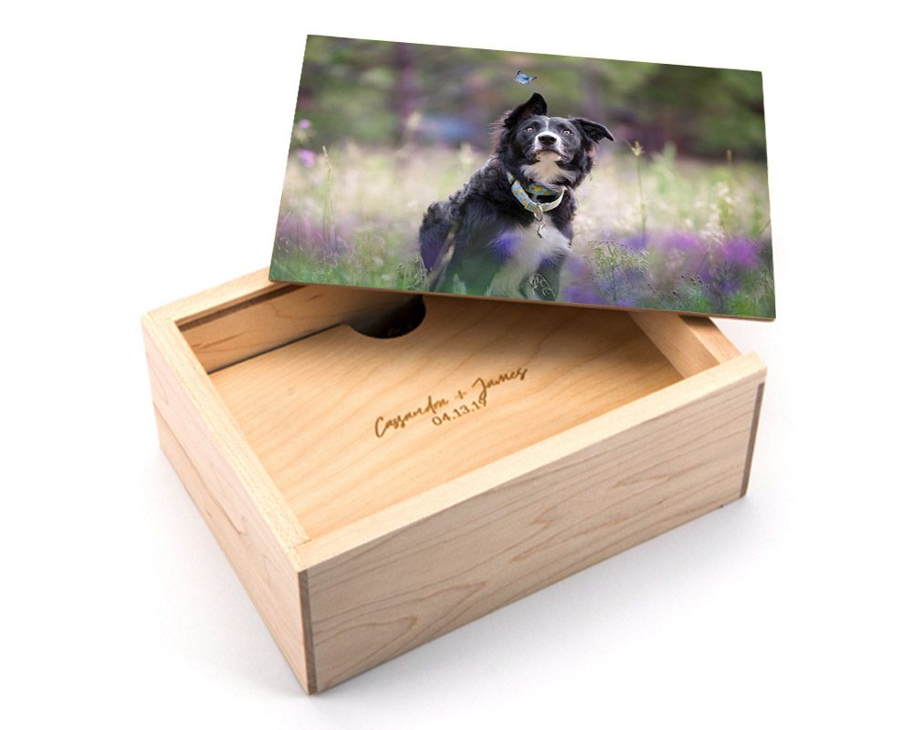 Wooden picture box